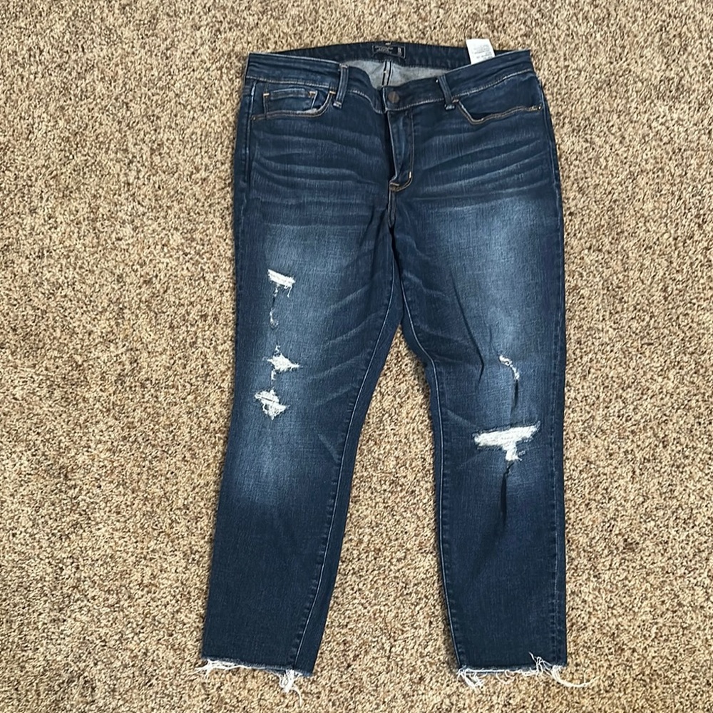 Abercrombie & Fitch Women's Distressed Blue Jeans